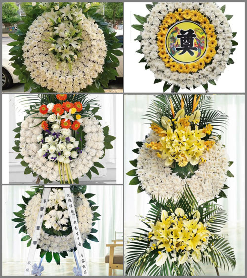 福建龙岩新罗区白沙镇内村村花圈速递